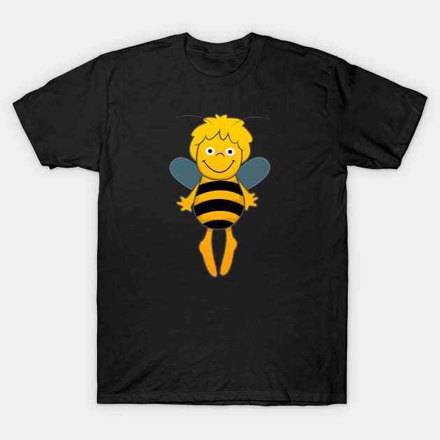 Maya Bee Happy T-Shirt by GiGiGabutto